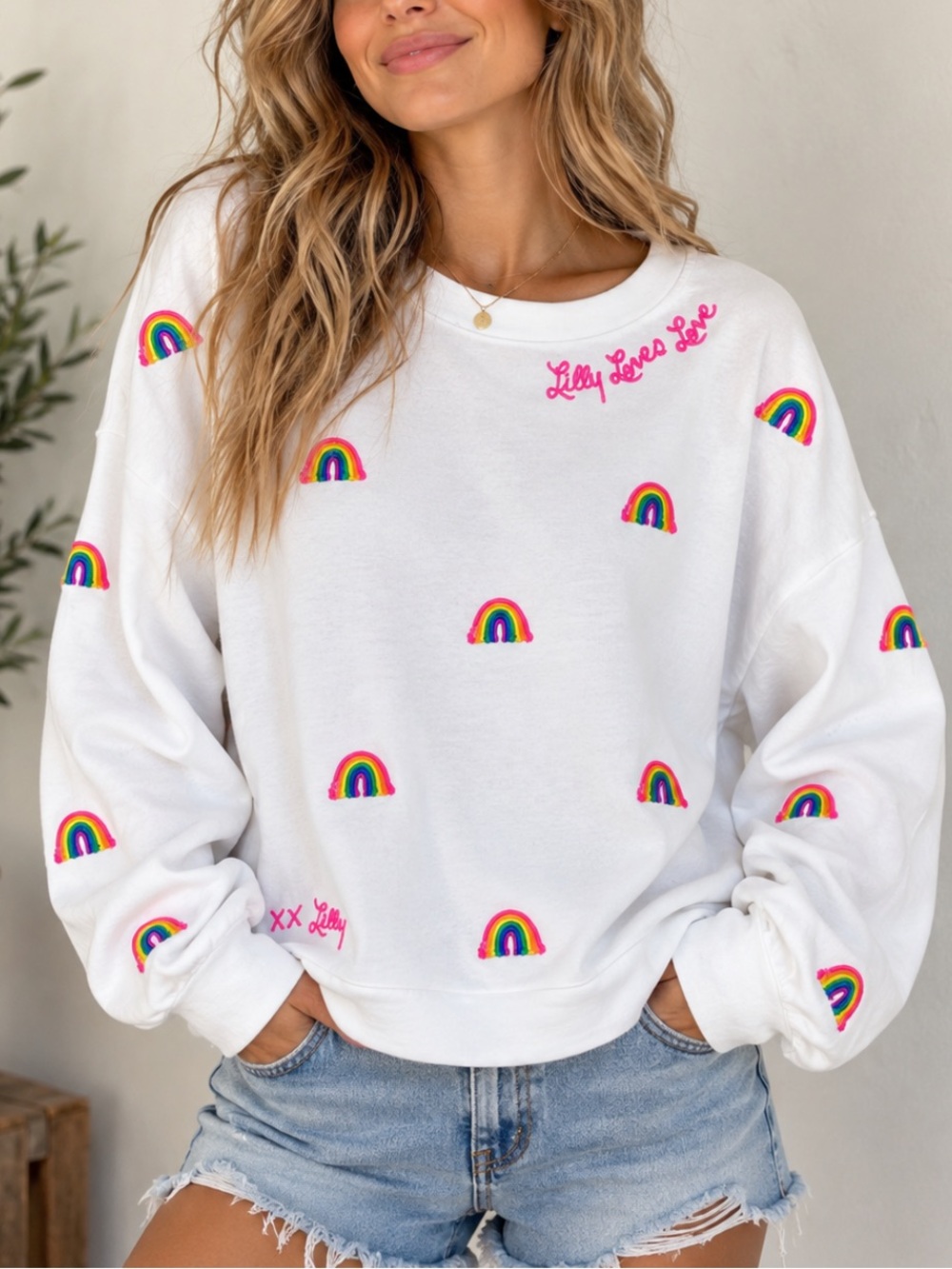 Lilly Pulitzer Sheridan Sweatshirt In Lilly Loves Love Pride Print